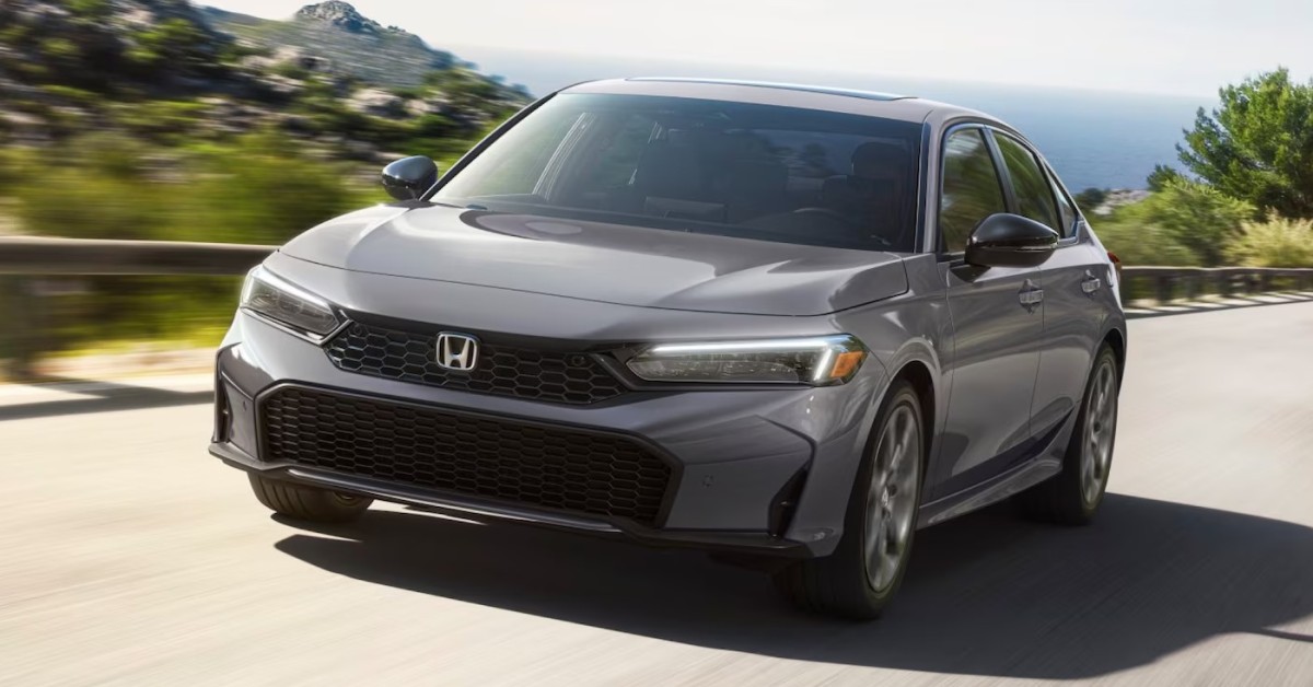 2026 Honda Civic Sedan Driving on road