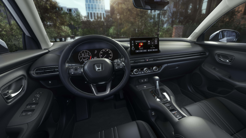 Interior front dash tech view inside the 2026 Honda HR-V