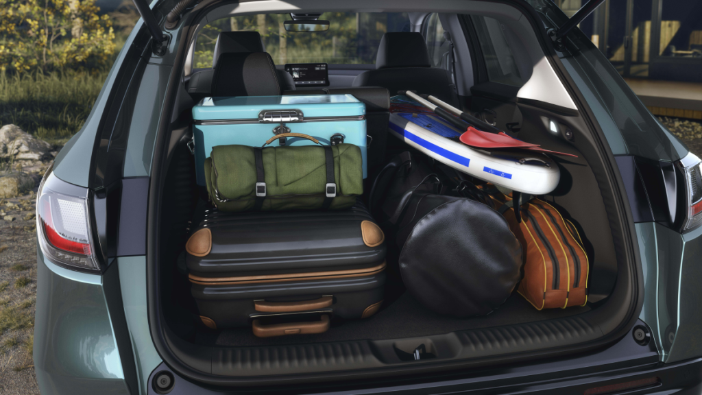 Interior rear cargo view inside the 2026 Honda HR-V