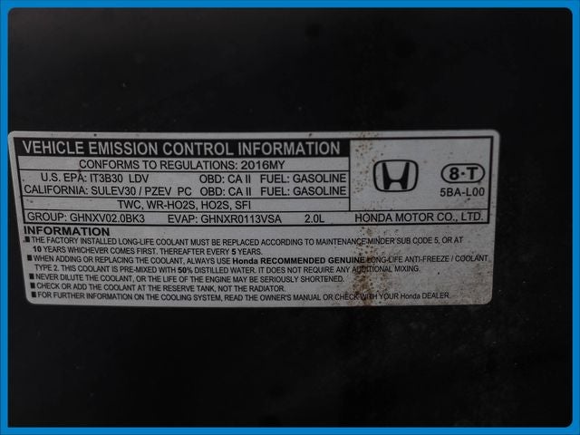 2016 Honda Civic LX