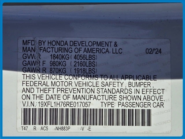 2024 Honda Civic EX-L