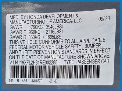 2024 Honda Civic Sport