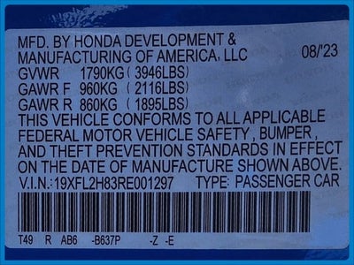 2024 Honda Civic Sport