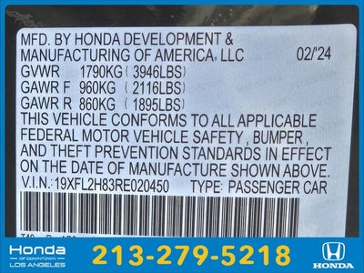 2024 Honda Civic Sport