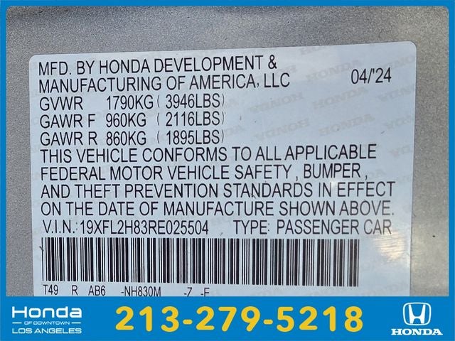 2024 Honda Civic Sport