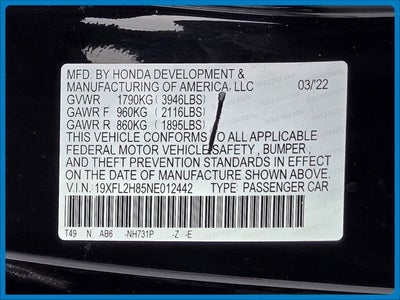 2022 Honda Civic Sport