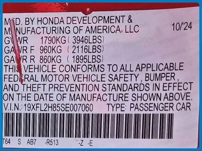 2025 Honda Civic Sport