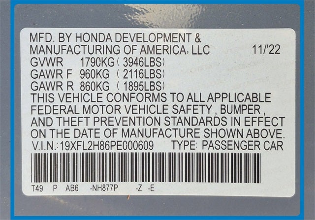 2023 Honda Civic Sport