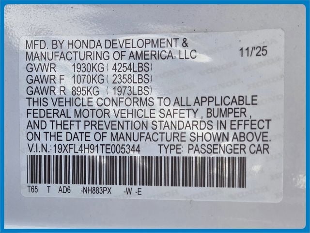 2026 Honda Civic Hybrid Sport Touring