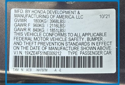 2022 Honda Insight EX