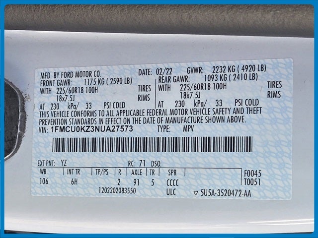 2022 Ford Escape Plug-In Hybrid SEL