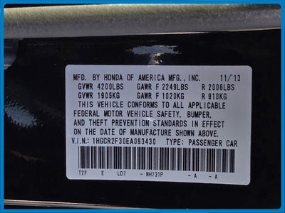 2014 Honda Accord LX