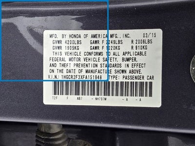 2015 Honda Accord LX