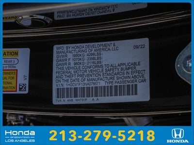 2022 Honda Accord LX