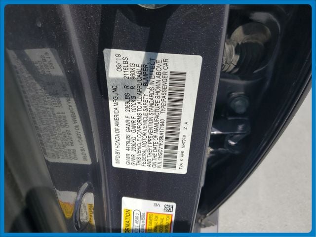 2019 Honda Accord Sport