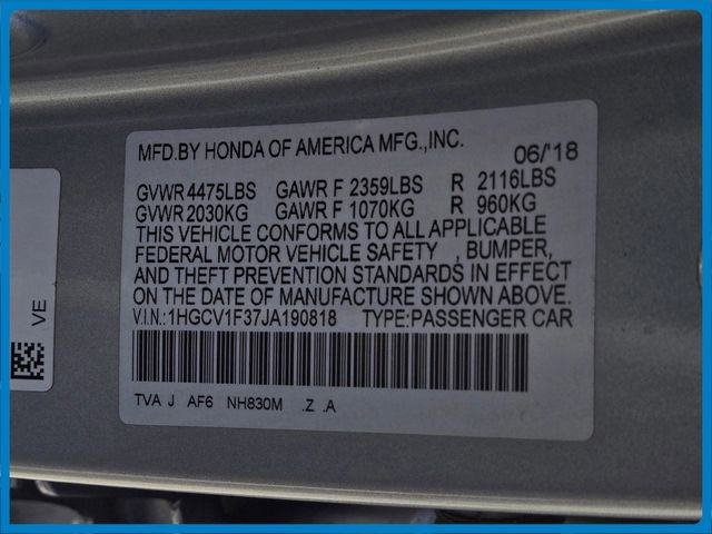 2018 Honda Accord Sport