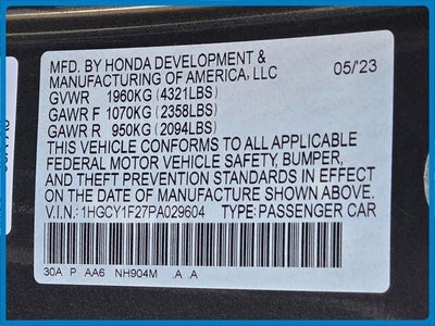 2023 Honda Accord LX