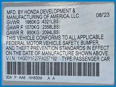2023 Honda Accord LX