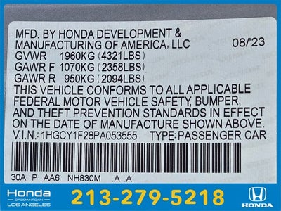 2023 Honda Accord LX