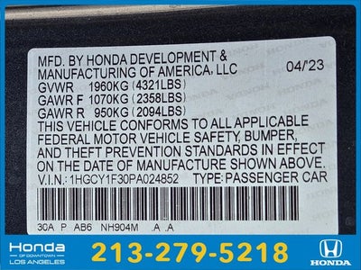 2023 Honda Accord EX