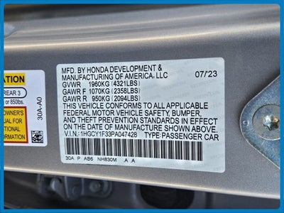 2023 Honda Accord EX