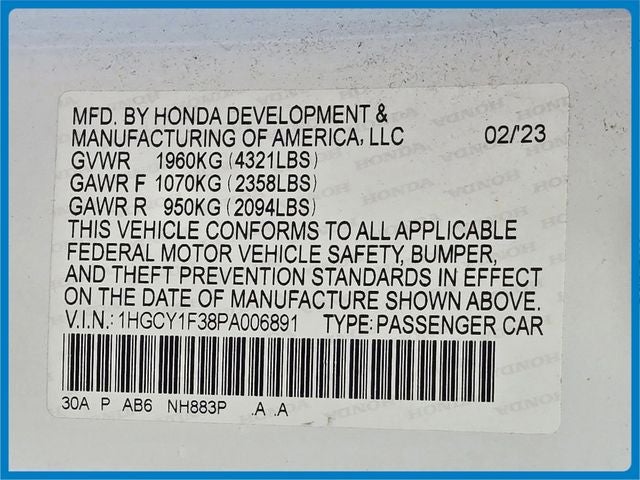 2023 Honda Accord EX