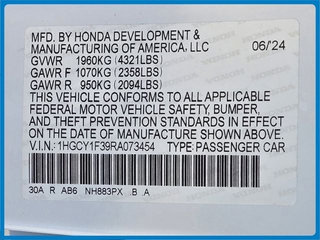 2024 Honda Accord EX