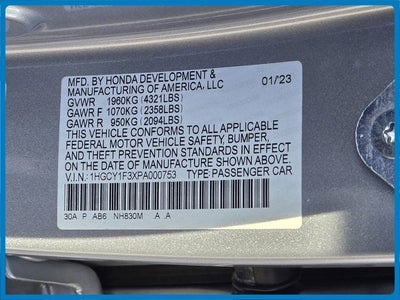 2023 Honda Accord EX