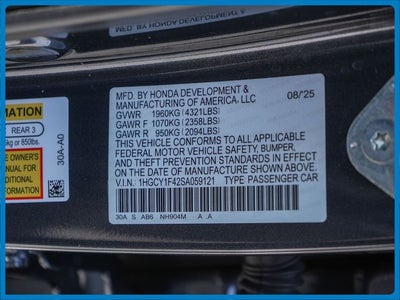 2025 Honda Accord SE