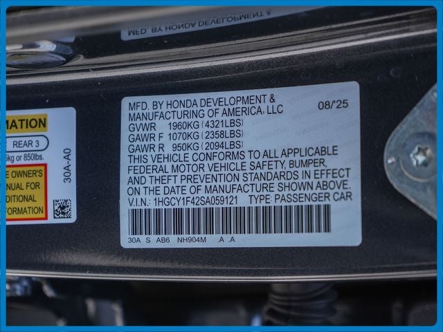 2025 Honda Accord SE
