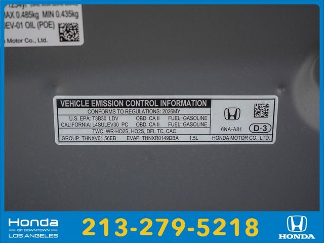 2026 Honda Accord SE
