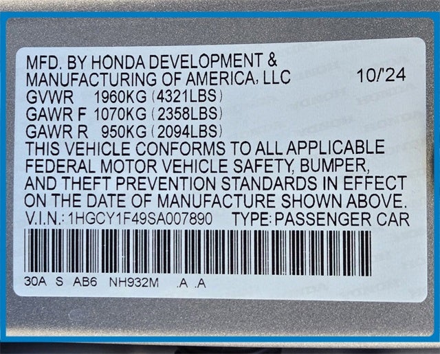 2025 Honda Accord SE