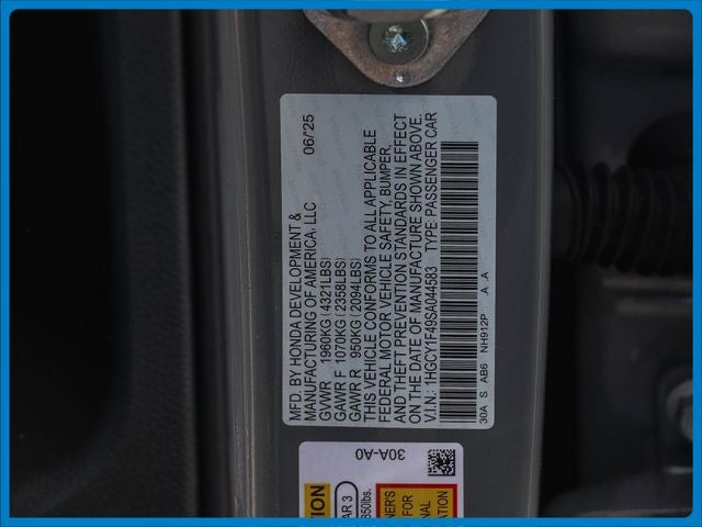 2025 Honda Accord SE
