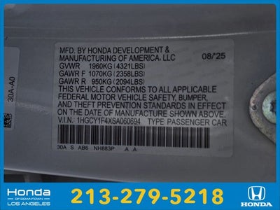 2025 Honda Accord SE