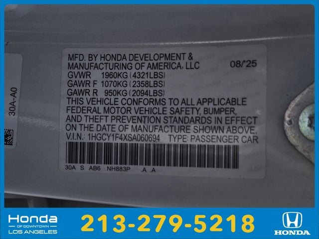2025 Honda Accord SE