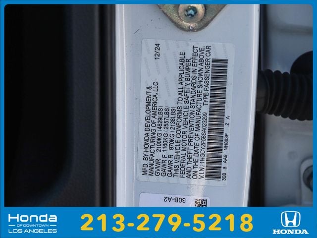 2025 Honda Accord Hybrid Sport