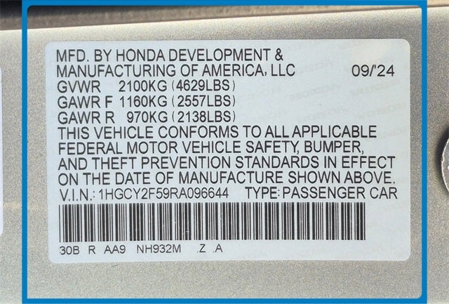 2024 Honda Accord Hybrid Sport