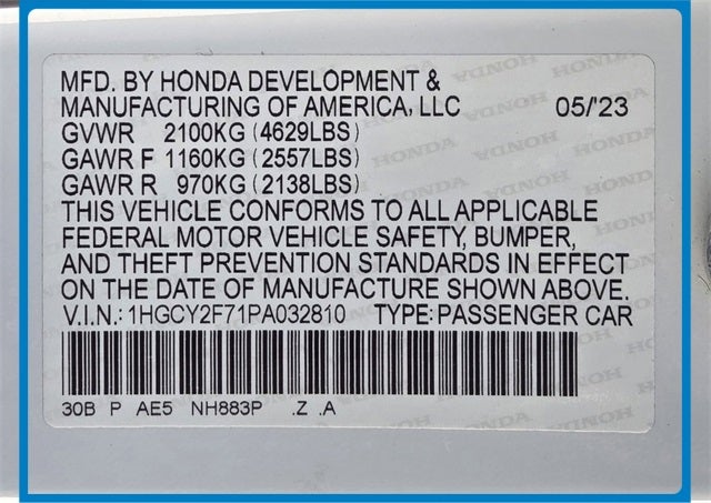 2023 Honda Accord Hybrid Sport-L