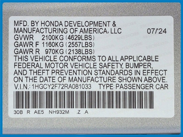 2024 Honda Accord Hybrid Sport-L