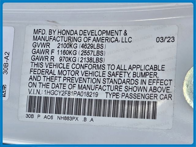 2023 Honda Accord Hybrid Touring
