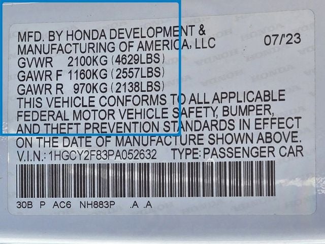 2023 Honda Accord Hybrid Touring