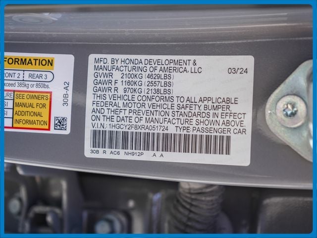 2024 Honda Accord Hybrid Touring
