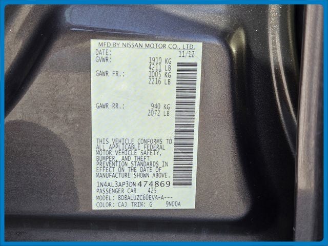 2013 Nissan Altima 2.5 SV