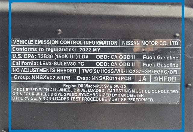 2022 Nissan Altima 2.5 SR