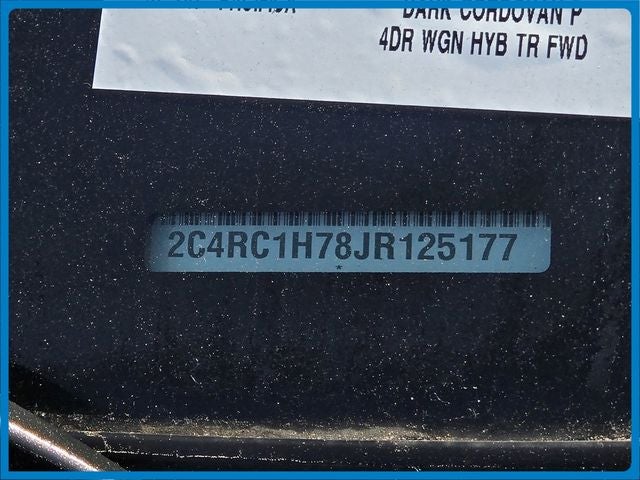 2018 Chrysler Pacifica Hybrid Touring Plus