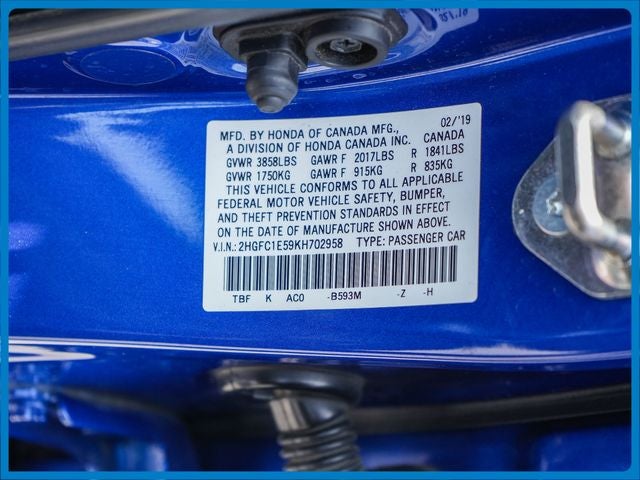 2019 Honda Civic Si