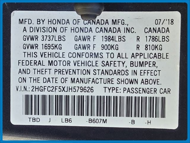 2018 Honda Civic LX