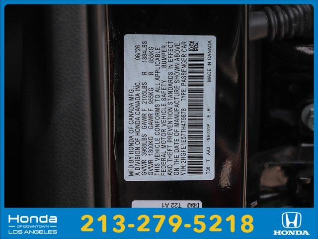 2026 Honda Civic Si Manual