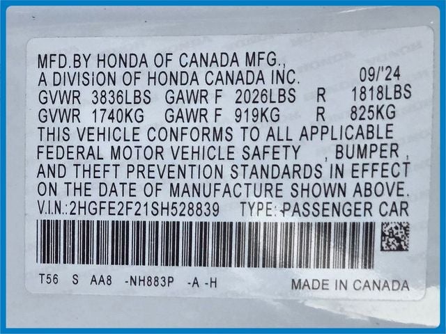 2025 Honda Civic LX