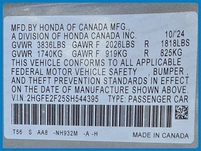 2025 Honda Civic LX